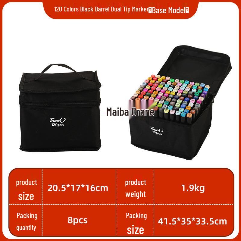 Dual-Tip Alcohol-Based Oily Marker Set for Kids - Watercolor Drawing Pens