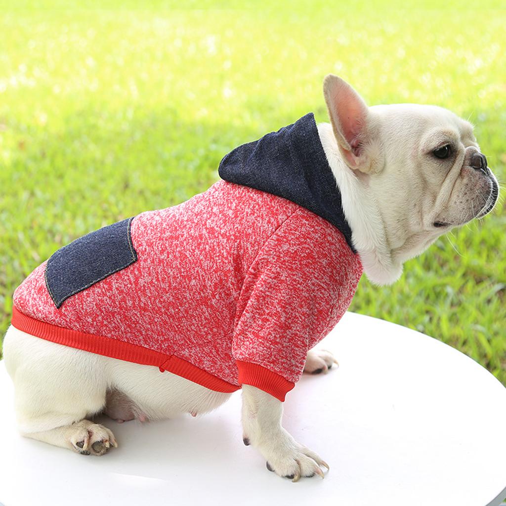 Hooded Winter Dog Sweatshirt Blouse For Small Medium Dog