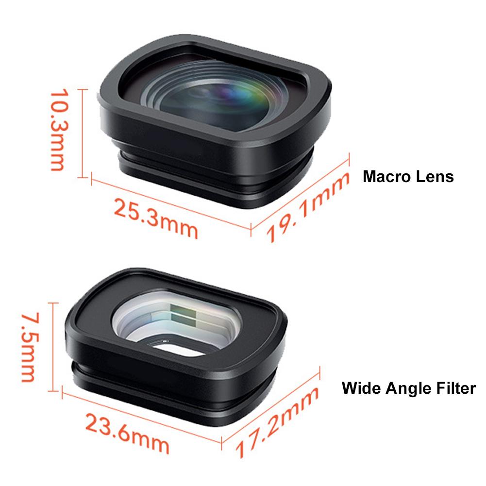 For DJI Osmo Pocket 3 Magnetic Wide Angle Lens /Macro Lens Optical Glass Wide-angle Filter Camera Lens Photography Accessory