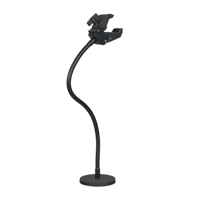 Magnetic Base Microphone Stand With Flexible Gooseneck And Heavy Duty Clamp For Studio Recording And Photography