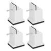 4pcs Adjustable Furniture Risers with Screw Clamp Rubber Bed Couch Risers for Heavy Duty Furniture
