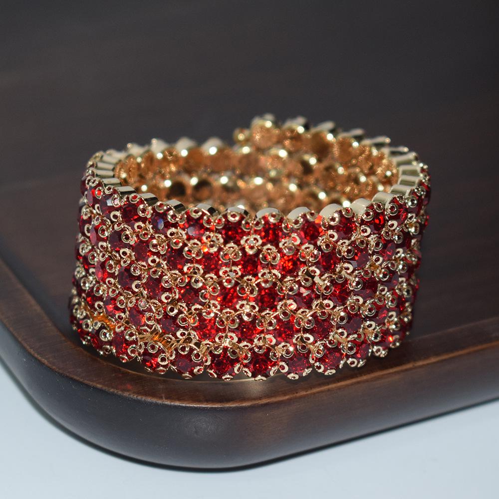 

Новый свадебный браслет на руку из страз AB, сценическое хрустальное украшение