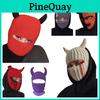 Halloween Party Hat Knitted Cow Horn Hat For Adults And Kids Breathable Warm And Windproof Handmade Polyester Fabric