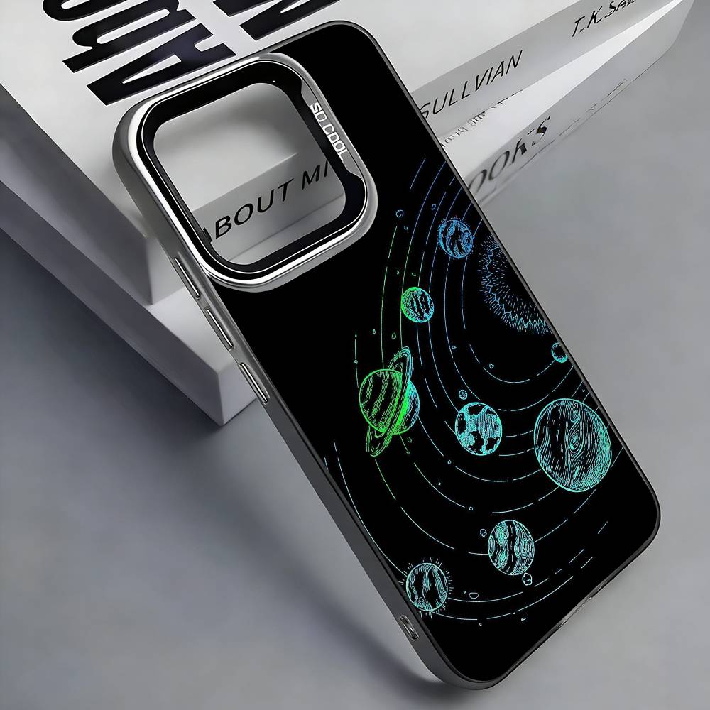 Adventure Game O-Outer W-Wilds Phone Case For iPhone 17, 16,15,14,13,12,11 Plus,Pro Max, Colorful Silver Funda Cover