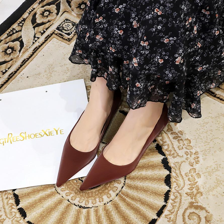 Fashionable Minimalist Sexy Banquet Women's Shoes with Thin Heels Shallow Mouth Pointed Toe, Spring Single Shoes