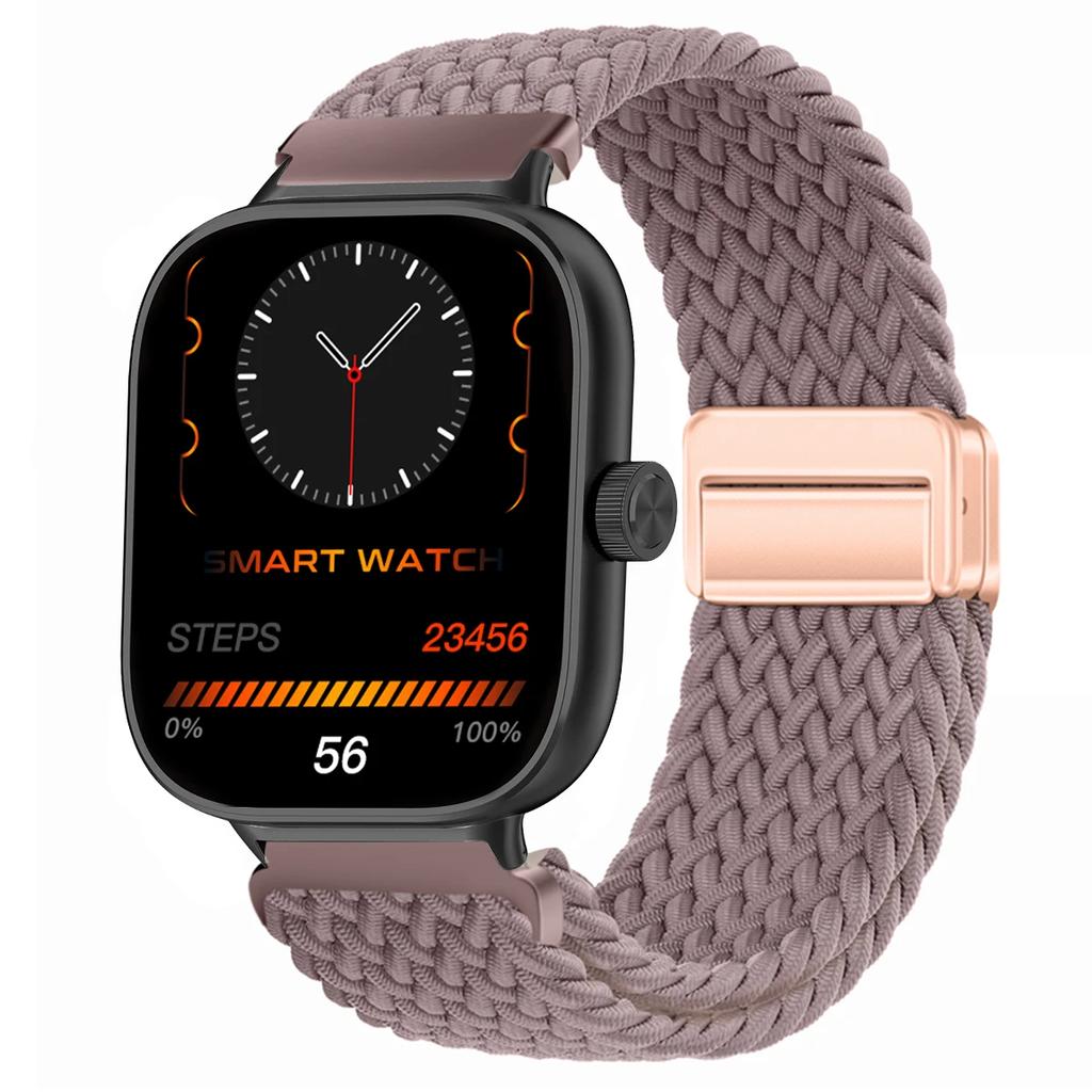 Magnetic Loop for Xiaomi Redmi Watch 4 5 Strap Adjustable Braided Sport Nylon Replacement correa bracelet Miband 8pro 9pro band