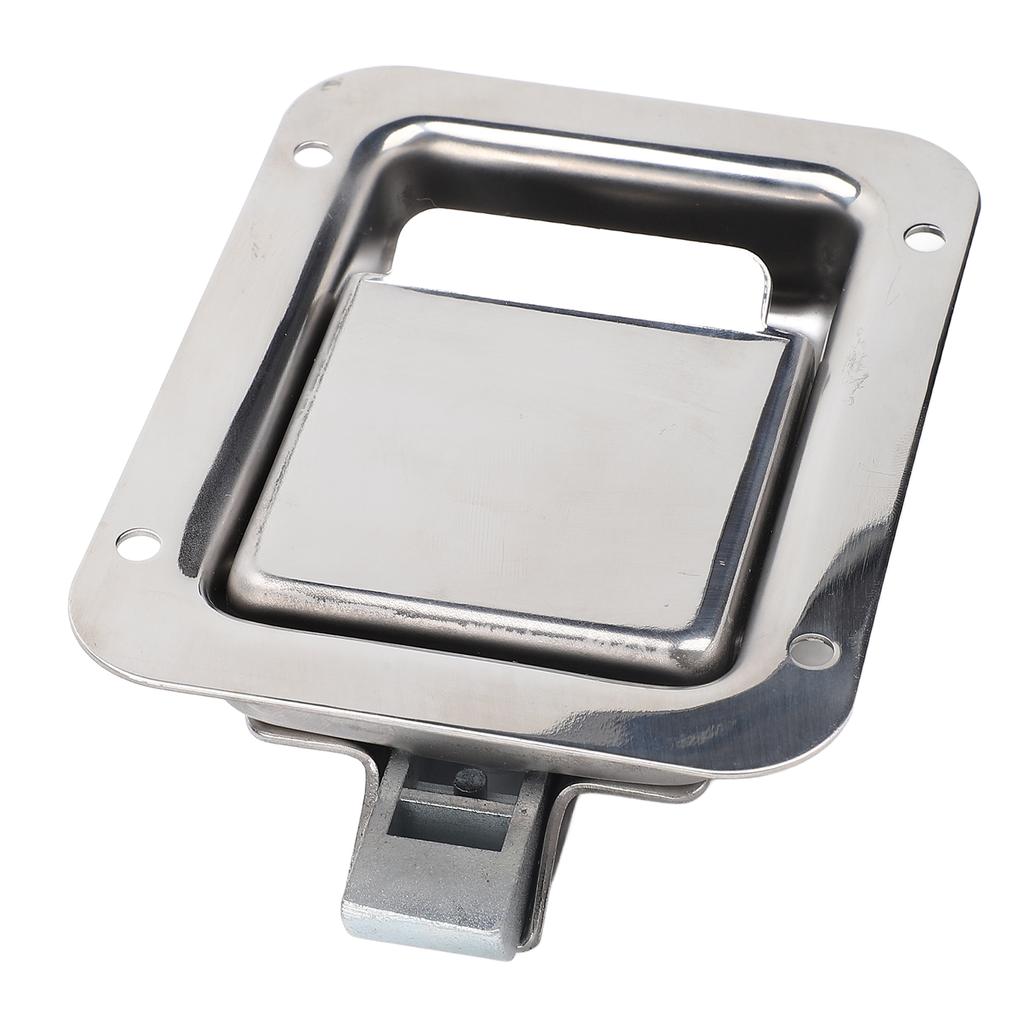 Truck Tool Box Latch Paddle Lock Stainless Steel 4.72x3.66in Trailer Door Latch Lock for Caravan RV