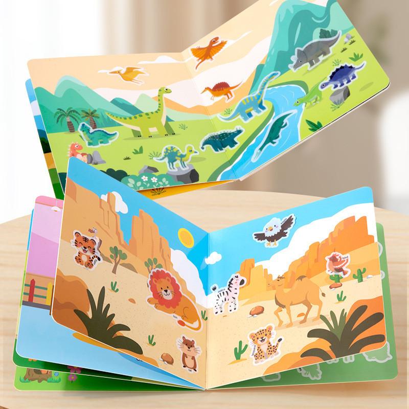 Dinosaur Transportation Animal Ocean Theme Book For Toddlers With Durable Paper Material For Early Education Development