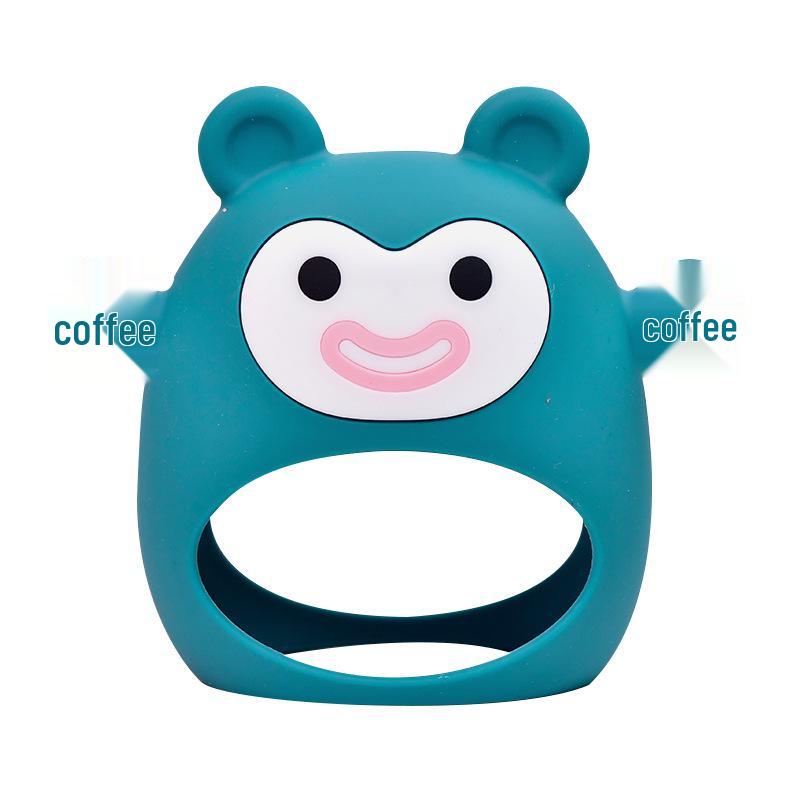 

Сертифицированный пищевой силиконовый детский прорезыватель-браслет – Решение для сосания пальцев синий