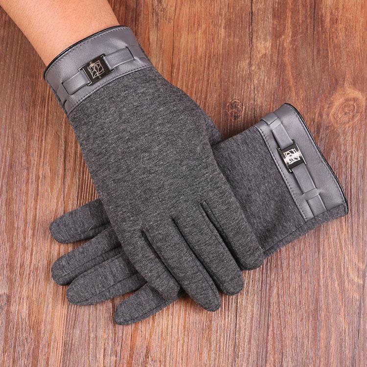 Warm Gloves for Men Outdoor Riding and Driving with Velvet Thickened Non Falling Velvet Touch Screen Cold Proof Autumn and Winter Gloves
