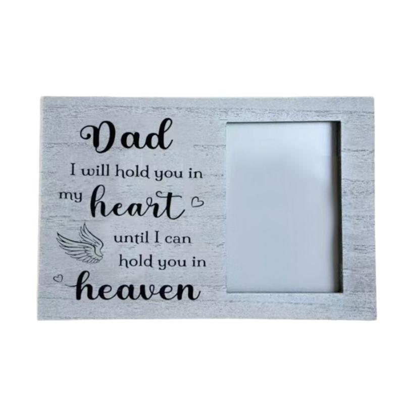 Rustics Memory Photo Frame for Cherishing the Memory of Deceaseds Relatives with Wood Construction