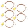 A84X-High Precision 5 Pack Accuracy Type K For Thermocouple Temperature Probes& Sensors, 2 Meter Length For Thermometer