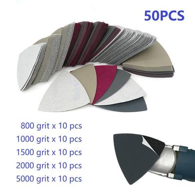Wet & Dry 800-5000 Grit Triangle Sandpaper Multitool Sanding-Pads Abrasive Poli