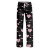 Womens Pajama Pants Sleepwear Casual Drawstring Elastic Waist Pants Comfy Straight Yoga Loose Trousers