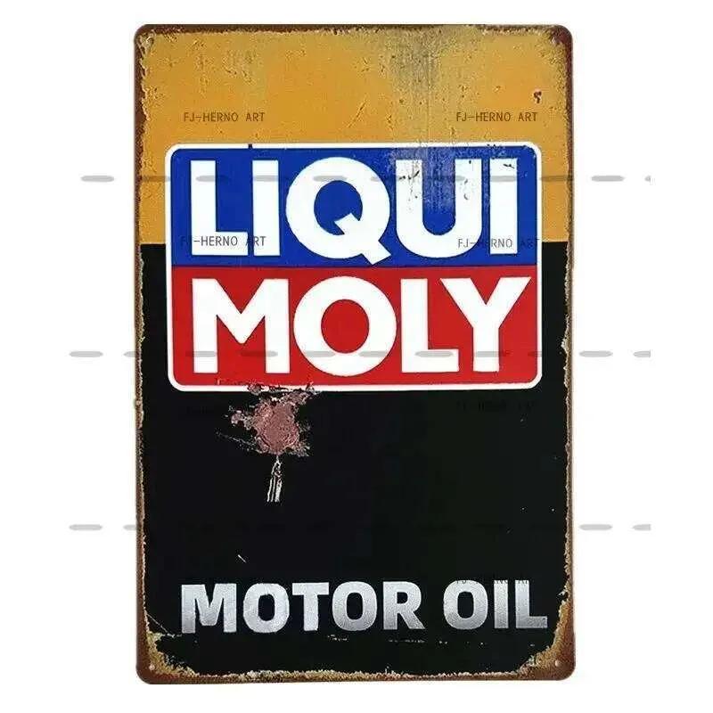 Vintage Motorolja Bensin Bil Plåtskylt Shabby Rost Väggaffisch Metall Järnmålning Garage Verkstad Dekorationsplatta Plåt Bleckplåtsskylt 26T0104 26T0104