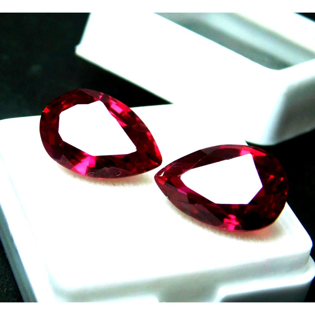 Natural Extremely Rare RUBY RED Pear Cut 17.30 Carat CERTIFIED Loose Gemstone. R-16455 004 00E 003..