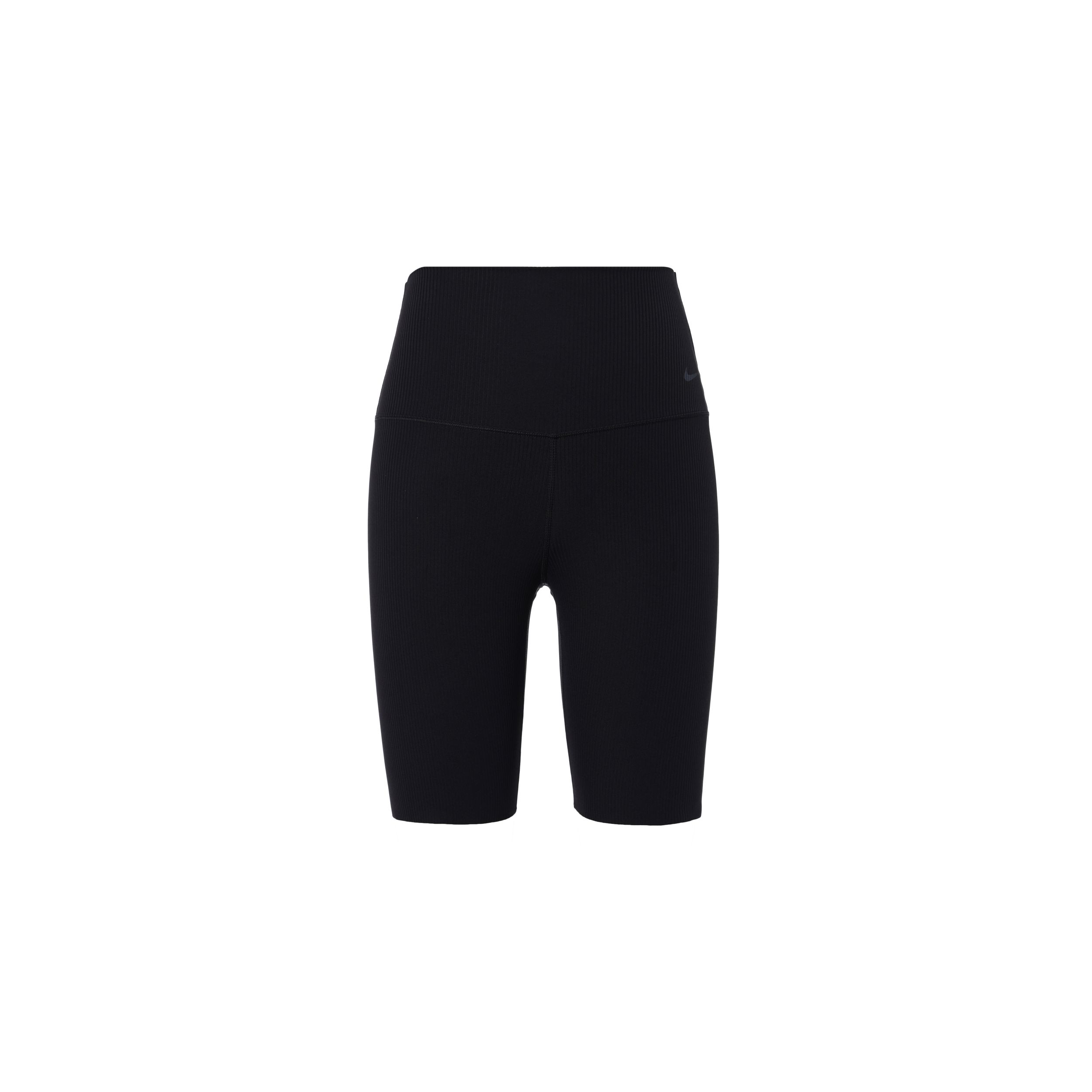 Nike Zenvy Solid Color Brand Logo Print Slim High Waist Sports Shorts Women shorts Black HF1415010 M