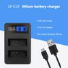 Dual Channel LCD USB LP-E10 Battery Charger Replacement for  EOS 1100D, 1200D, EOS Rebel T3, EOS Rebel T5 Camera