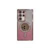 Applicable to Samsung S24Ultra mobile phone case electroplated rhinestone glitter magnetic makeup mirror S23 + side drill anti-drop cover