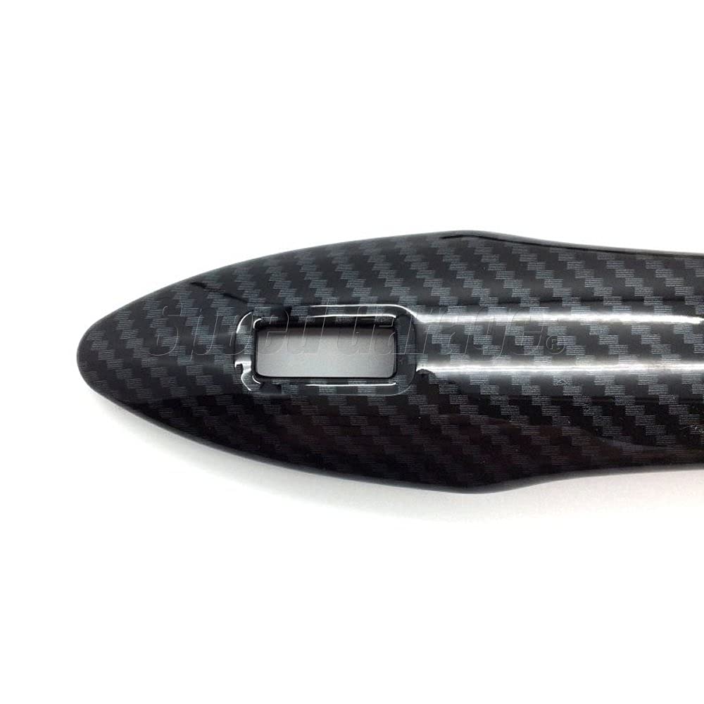 Speed Garage Toyota Corolla Sedan Sport Touring 210 Series Door Knob Handle Covers with Carbon Garnish for Toyota Corolla Custom Parts Fiber-Look