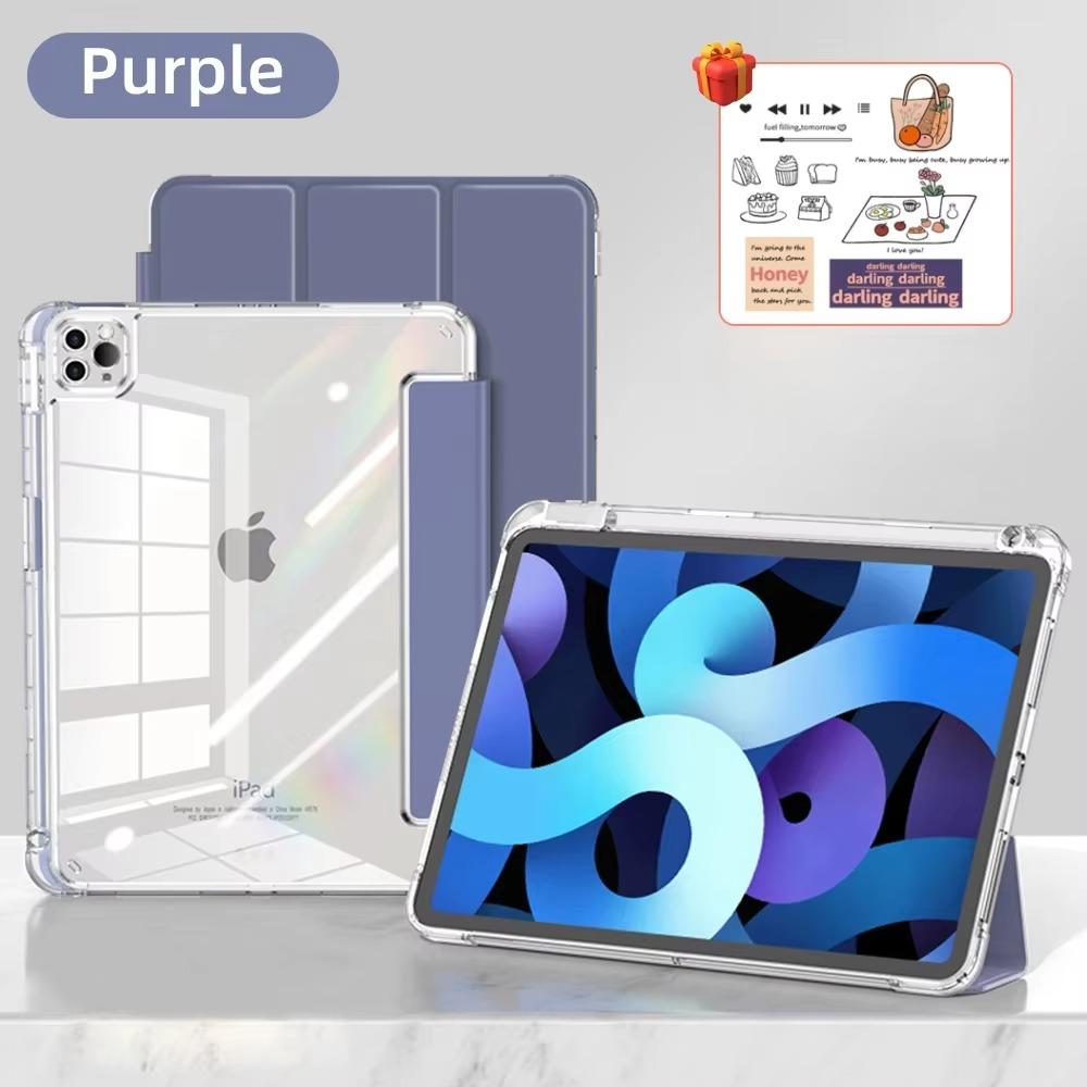 For iPad Air 11 Case iPad 10th Generation 11th A16 9th Cover Gen iPad Pro11 4 5 10.9in 12.9 M2 M3 M4 Pencil Holder Case