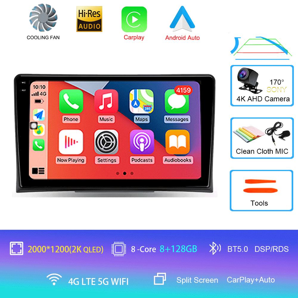 Radio auto Android 14 Pentru Volkswagen Multivan T5 2003 2004 -2015 Navigație Player Multimedia Stereo GPS WiFi+4G DSP Carplay+Auto