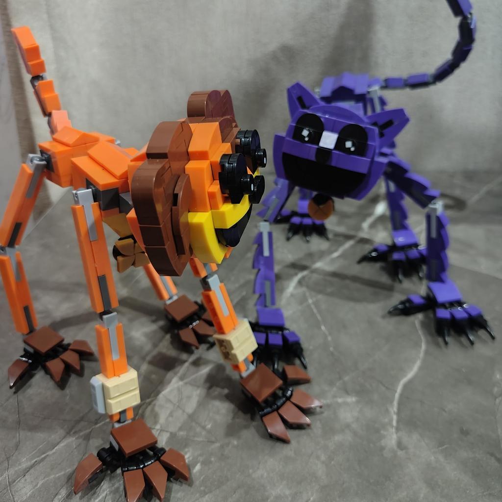 Smiling Critters Blocks, Game Monsters, Poppy Playtime Toys, 354 Pieces (Purple (CatNap))