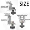 4Pcs Aluminum Solar Panel Clamps Medium Pressure Solar Rail End Clamps  Photovoltaic Support