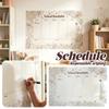 Herbruikbare Whiteboard Schoolrooster Planner Wekelijkse Roosterbord voor het Organiseren van Dagelijkse en Wekelijkse Studieplannen met Notities en To-Do Secties
