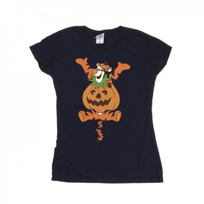 Dame/dame Tigger Pumpkin Cotton T-skjorte