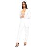 2 Pcs/Set Lady Formal Coat Pants Set Long Sleeves Slim Fit