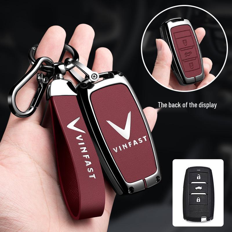 Vinfast Vietnam Car Key Case for Zhonghua V5/VF8 VF3/5/9 with Premium Keyring Buckle