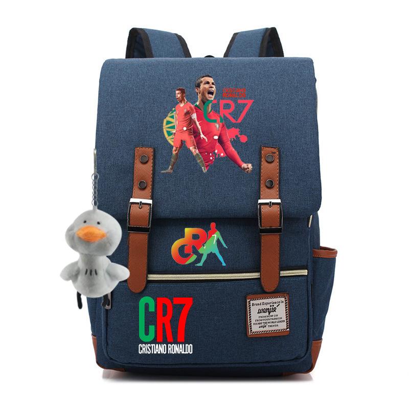 Modischer Anime CR7 Teenager Schüler Schultasche Herren und Damen Freizeit Rucksack