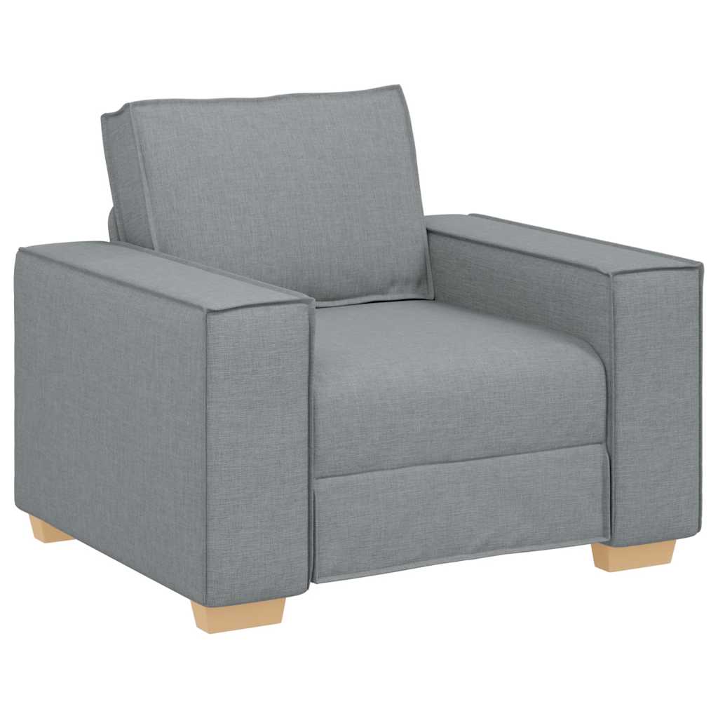 Sofa Chair Light Grey 60 Cm Fabric