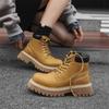 Men Women Martin Boots Autumn Winter Casual Ankle Boots Non‑Slip Wear‑Resistant Lace‑Up Shoes Outdoor Daily Footwear