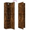 Narrow Tall Cabinet Smoked Oak 50x42.5x225 Cm Particleboard