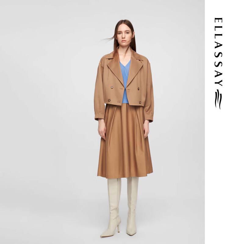 ELLASSAY Women's Mulberry Silk Pleated Midi Skirt