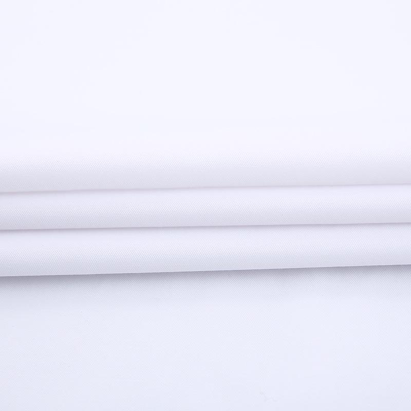 Herre Profesjonell Langermet Hvit Businessskjorte med Brodert Logo, Rynkefri.