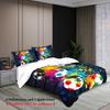 3-piece Set Colorful Football Pattern Printed Duvet Set Queen King Double Bed Party  Funny and Creative Bedding Set