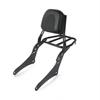 Motorcycle Sissy Bar Backrest, Passenger Backrest and Cargo Rack, Sturdy Rear