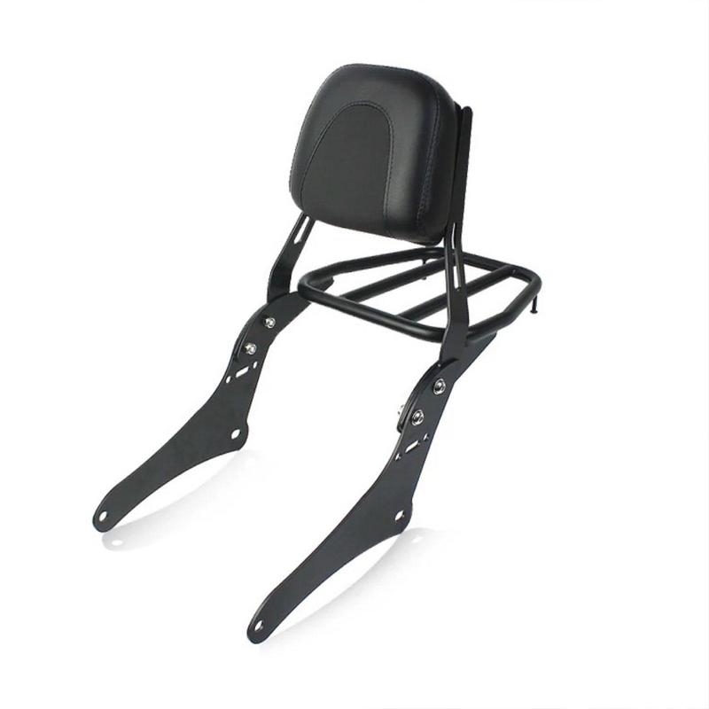 Motorcycle Sissy Bar Backrest, Passenger Backrest and Cargo Rack, Sturdy Rear