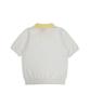 Mongbirdy Golf Pastel Collared Short Sleeve Knit Ivory