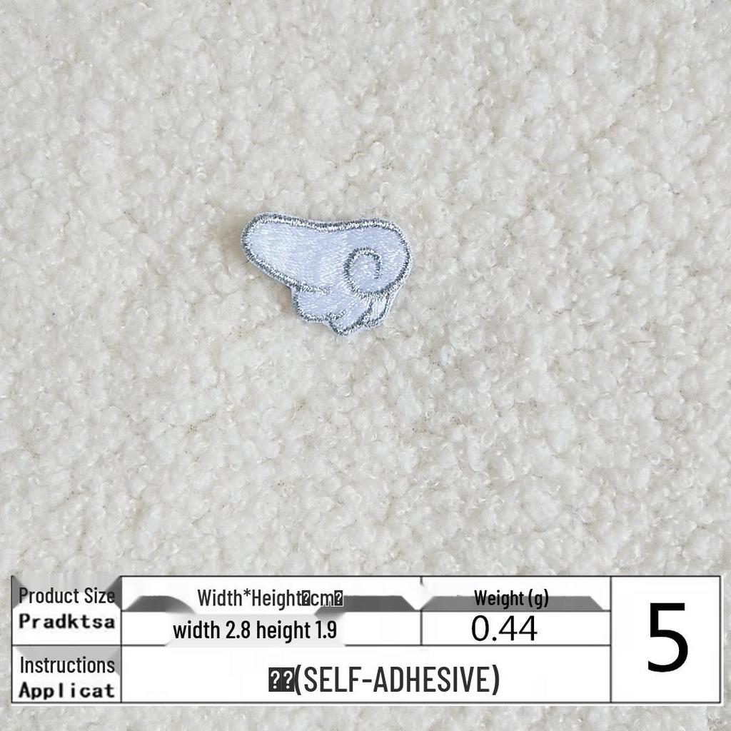 DIY Self-Adhesive Embroidered Wing Patch for Clothing and Bags