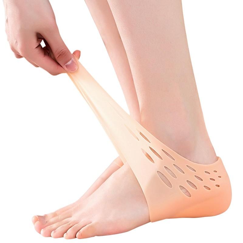 

1 пара силиконовых протекторов для пяток, носки для пальцев ног, трещины на пятках, наборы для потрескавшихся пяток, мужские и женские, невидимые носки для увеличения роста, силиконовые носки, гелевые подушечки для пяток, массаж стоп 3CM