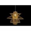 Suspension - Bambou - 50 x 50 x 37 cm - Couleur Brun Clair - Luminaire Cubique