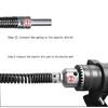 Sewer Dredging Spring Electric Drill Drain Cleaner Machine Sewer Pipe Dredger Cleaning Tool With Connector 5 meters 10 Meters