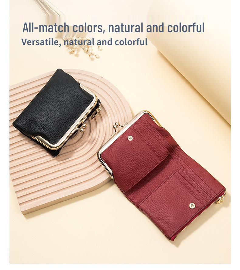 European & American Style Women's Genuine Leather Clutch Wallet - Multifunctional Coin Purse and Card Holder