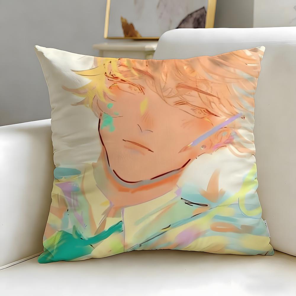 Anime Blue Period Cushion Cover Soft EasyWash Pillow Case Versatile for Couch Bed Travel and Office