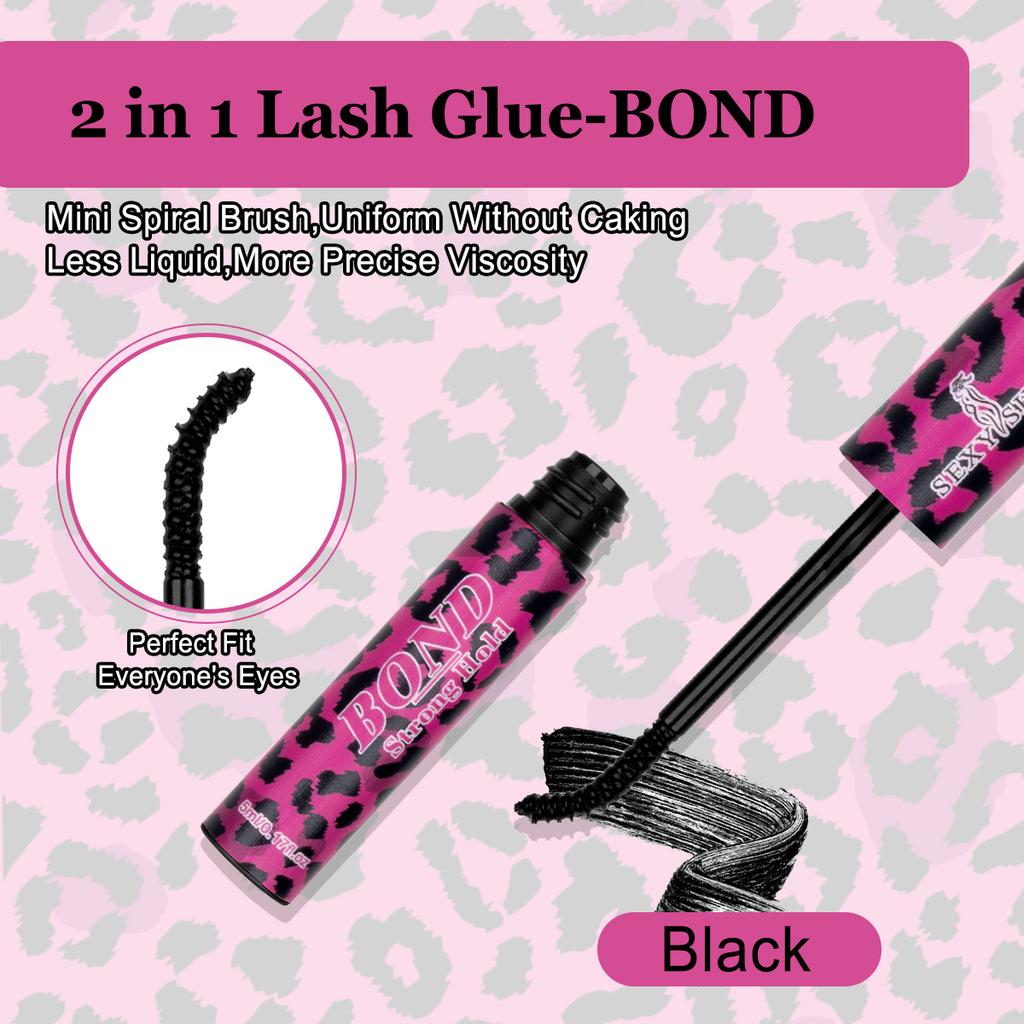 DIY Individual Eyelash Extension Kit Thick Volume Lash Clusters D Curl with Bond and Seal Tweezers Halloween Christmas Gift