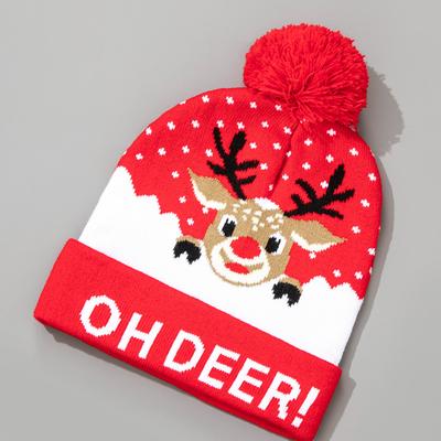 Christmas Hat Snowman Winter Warm Color Knitted Cap Christmas Gift For New Year Xmas Party Decor Men Women Warm Hats